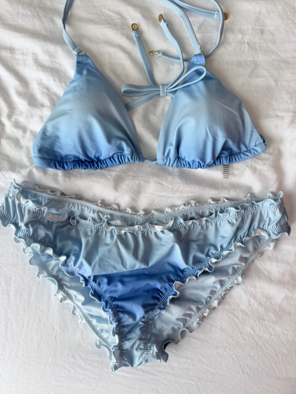 Victoria's Secret Light Blue Ombre TOP - Picture 1 of 3